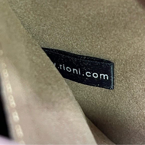 Rioni Isla Button Zip Croc Embossed Leather Wallet - Picture 14 of 17